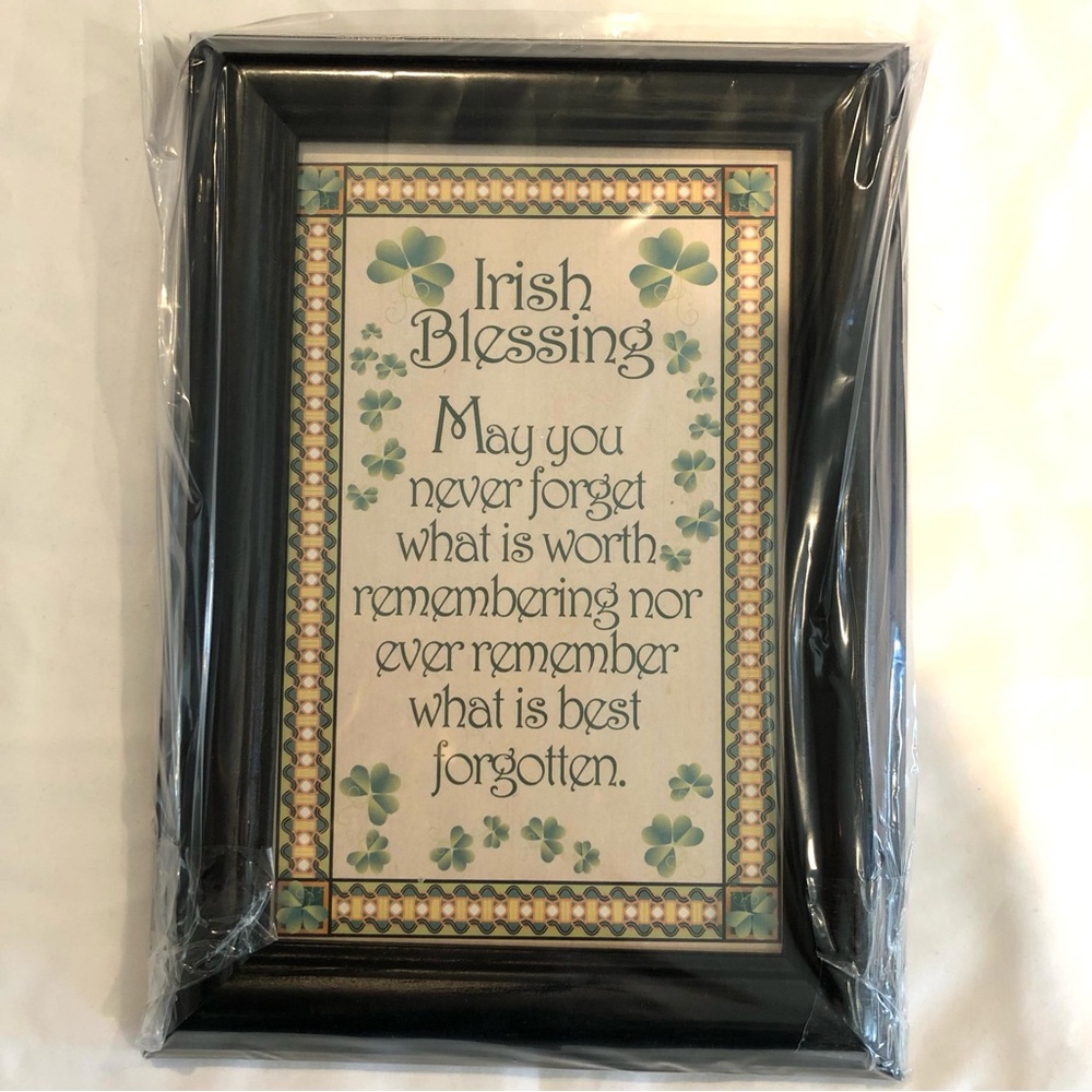 Framed Irish Blessing Wall Art